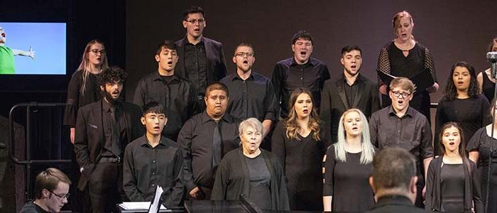 Concert Choir performing